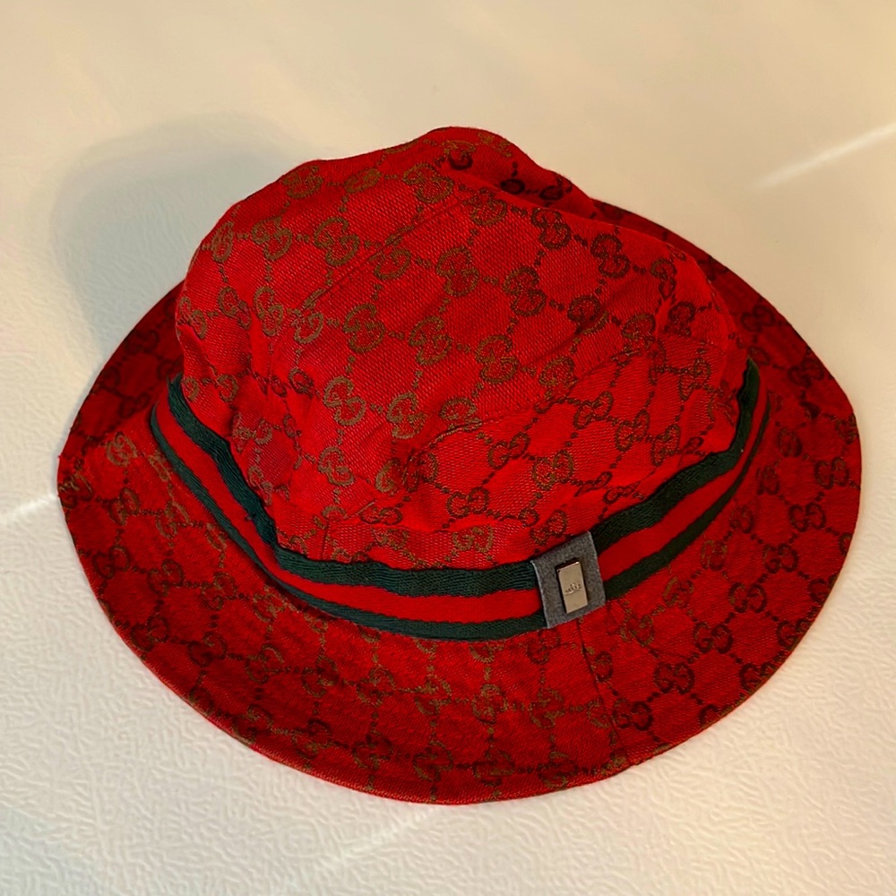 Gucci Monogram Bucket Hat.